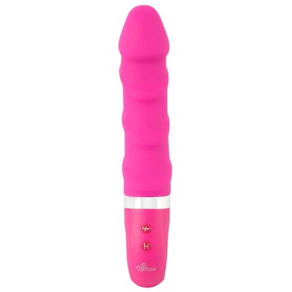 SMILE Soft - oppladbar varmevibrator (rosa)