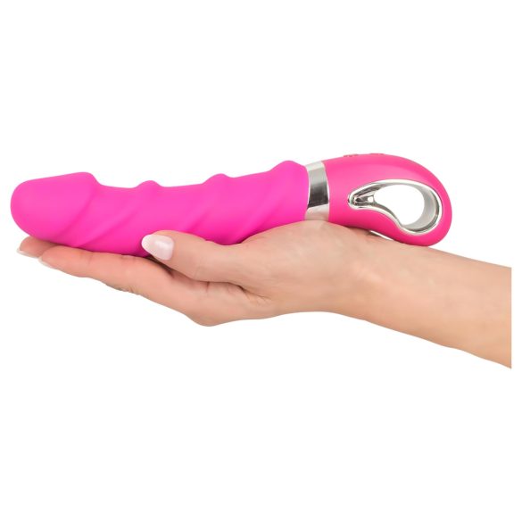 SMILE Soft - oppladbar varmevibrator (rosa)