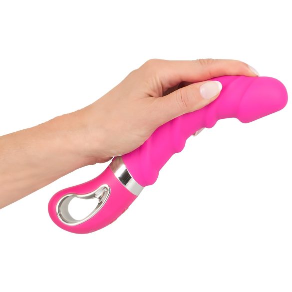 SMILE Soft - oppladbar varmevibrator (rosa)