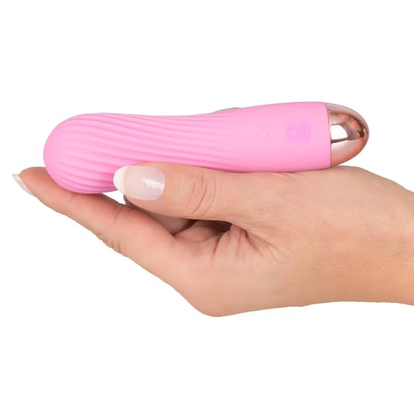 Cuties Mini - oppladbar, vanntett, spiralvibrator (rosa)