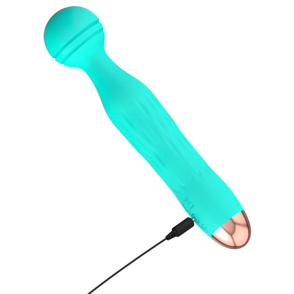 Cuties Mini Wand - oppladbar, vanntett massasjevibrator (grønn)