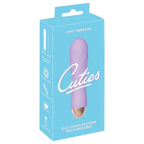 Cuties Mini - oppladbar, vanntett ristvibrator (lilla)