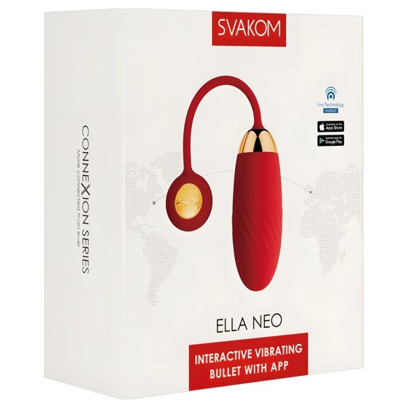 Svakom Ella Neo - smart, vibrerende egg (rød)