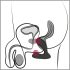 Svakom Vick Neo - oppladbar VR analvibrator (svart)