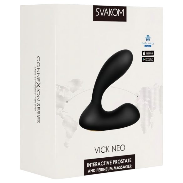 Svakom Vick Neo - oppladbar VR analvibrator (svart)