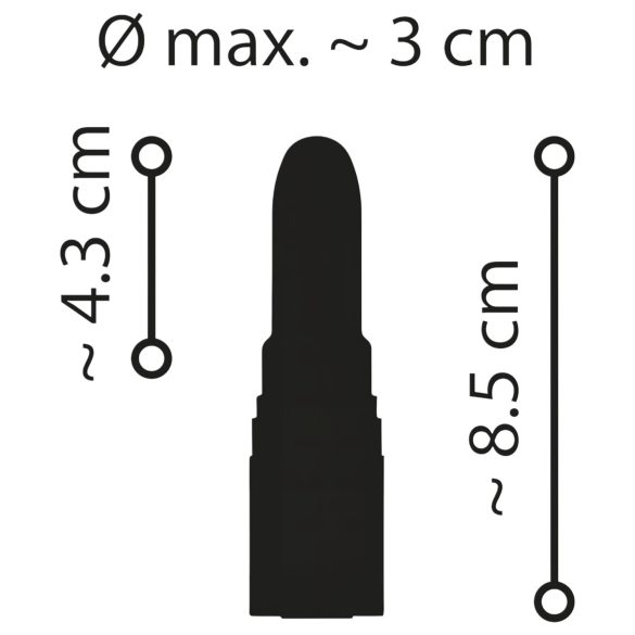 Emerald Love - oppladbar, vanntett leppestiftvibrator (rød)