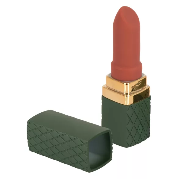 Emerald Love - oppladbar, vanntett leppestiftvibrator (rød)