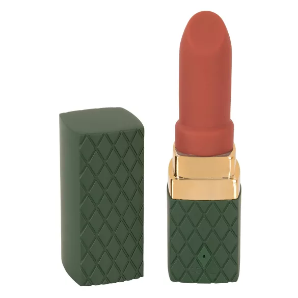 Emerald Love - oppladbar, vanntett leppestiftvibrator (rød)