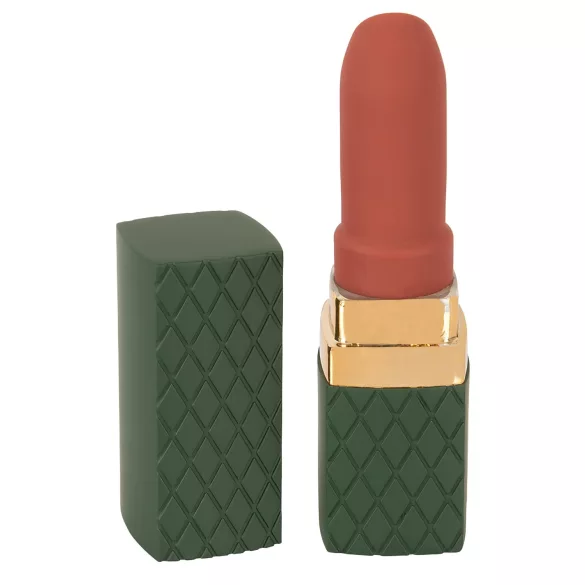 Emerald Love - oppladbar, vanntett leppestiftvibrator (rød)