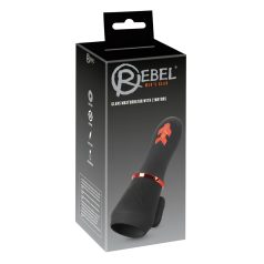   Rebel - oppladbar, dobbeltmotorisk penishodestimulator (svart)