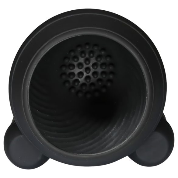 Rebel - oppladbar, dobbeltmotorisk penishodestimulator (svart)