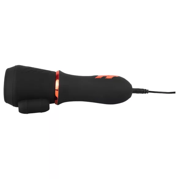 Rebel - oppladbar, dobbeltmotorisk penishodestimulator (svart)