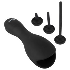 Rebel – penistrener med vibrator og dilator (svart) Rebel – penistrener med vibrator og dilator (svart)