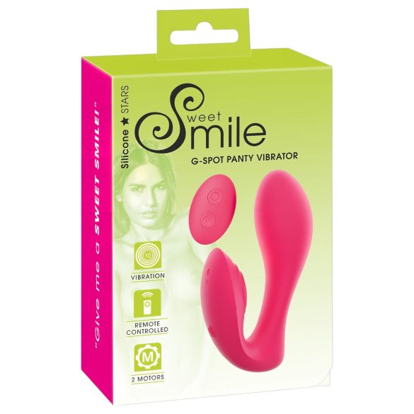 SMILE Truse - oppladbar, trådløs 2-i-1 vibrator (rosa)