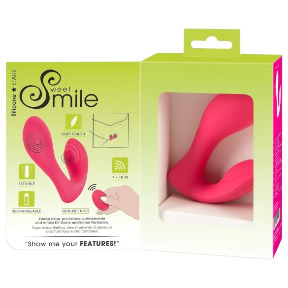 SMILE Truse - oppladbar, trådløs 2-i-1 vibrator (rosa)