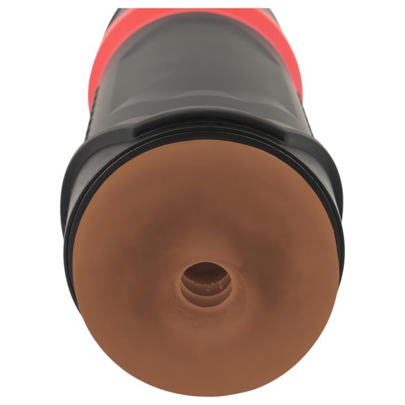 WYNE 04 - Oppladbar, vibrerende sugemasturbator (brun)