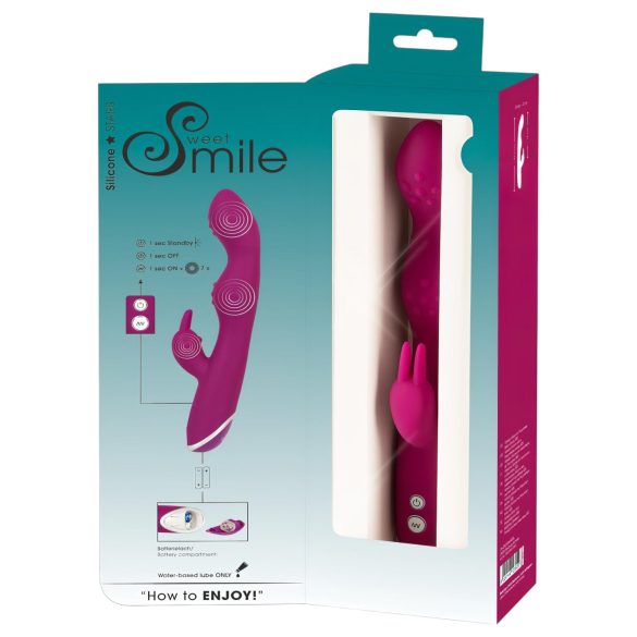 SMILE - fleksibel A- og G-punkt vibrator med klitorisstimulator (lilla)