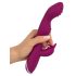 SMILE - fleksibel A- og G-punkt vibrator med klitorisstimulator (lilla)