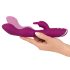 SMILE - fleksibel A- og G-punkt vibrator med klitorisstimulator (lilla)