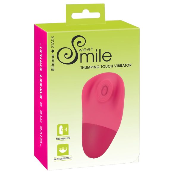 SMILE Thumping Touch – oppladbar, pulserende klitorisvibrator (rosa)