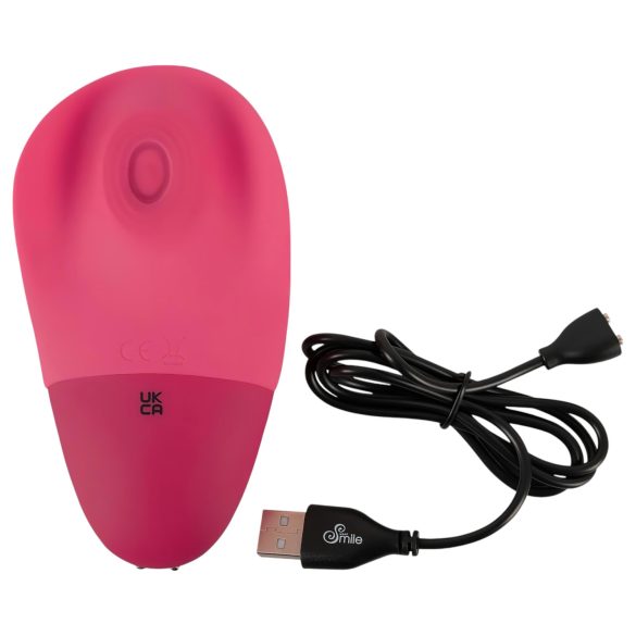 SMILE Thumping Touch – oppladbar, pulserende klitorisvibrator (rosa)