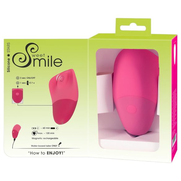 SMILE Thumping Touch – oppladbar, pulserende klitorisvibrator (rosa)