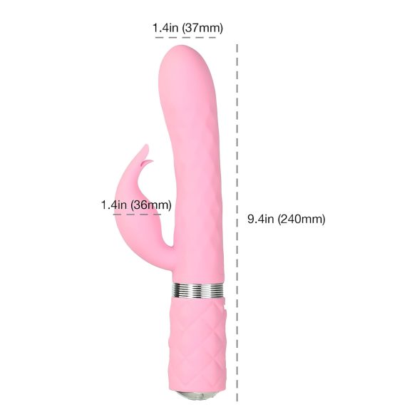Pillow Talk Lively - oppladbar klitorisvibrator med arm (rosa)