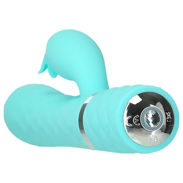 Pillow Talk Lively - oppladbar klitorisvibrator med arm (turkis)