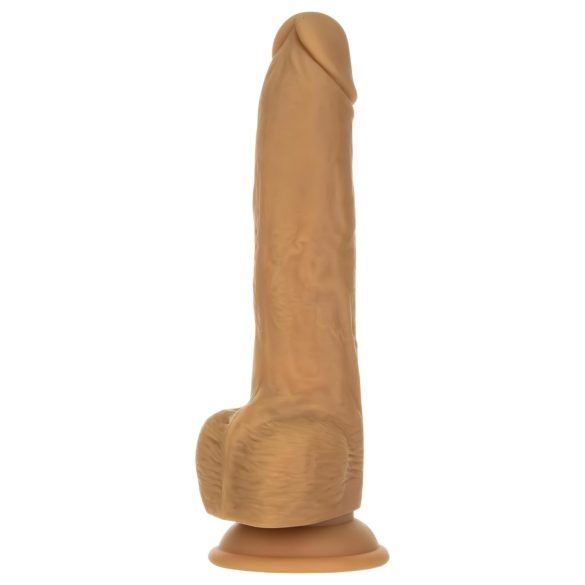 Naked Addiction Skyv 9" - støtvibrator - mørk (23cm)