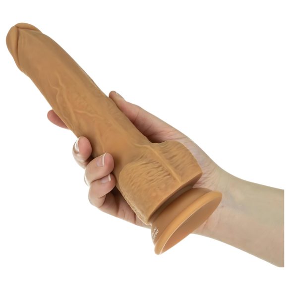 Naked Addiction Skyv 9" - støtvibrator - mørk (23cm)