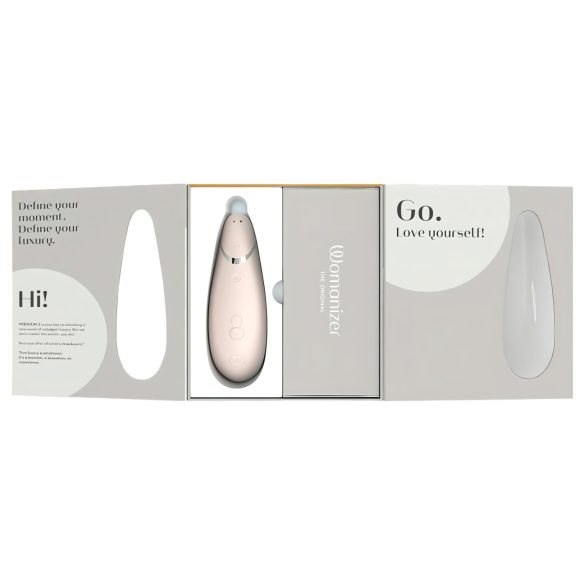 Womanizer Premium 2 - luftbølgestimulator for kvinner (hvit)