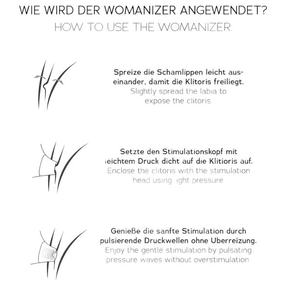 Womanizer Premium 2 - luftbølgestimulator for klitoris (svart)