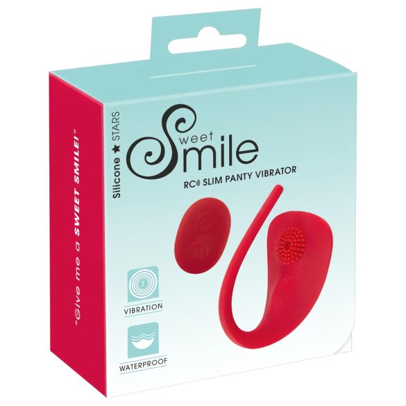 SMILE Slim Truse - oppladbar, trådløs klitorisvibrator (rød)
