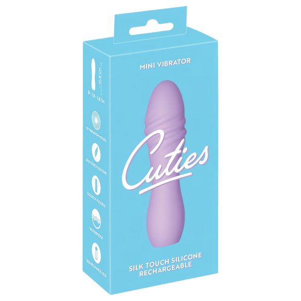 Cuties Mini 3 - oppladbar, vanntett, spiralvibrator (lilla)