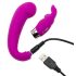Happyrabbit Mini G - oppladbar G-punkt vibrator med klitorisstimulator (lilla)