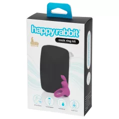   Happyrabbit Cock Kit - vibrerende penisring med oppbevaring (lilla)