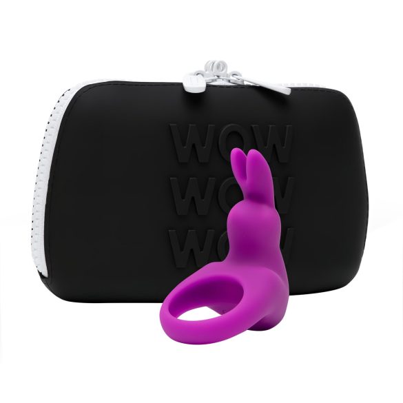 Happyrabbit Cock Kit - vibrerende penisring med oppbevaring (lilla)