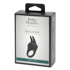 Femti nyanser av grått - klitorisstimulator penisring (svart)   Femti nyanser av grått - klitorisstimulator penisring (svart)