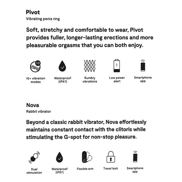 We-Vibe Date Night - parvibrator sett (2 deler)