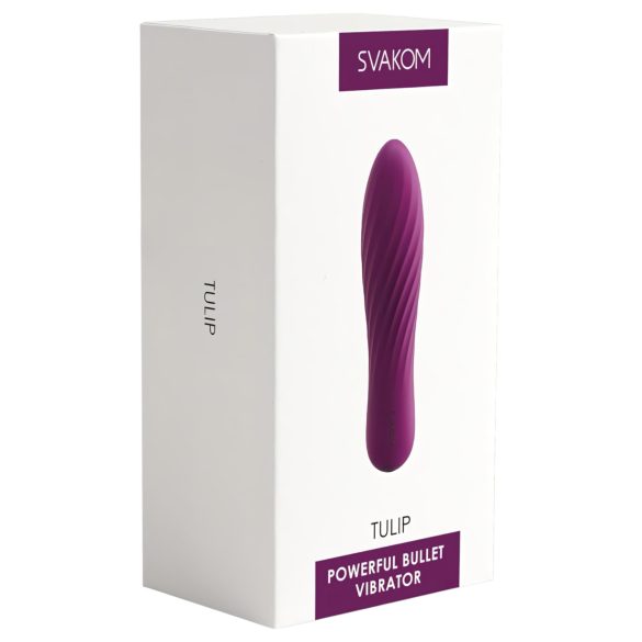 Svakom Tulip - oppladbar, mini stavvibrator (lilla)