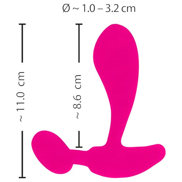 SMILE RC - oppladbar, trådløs G-punktvibrator (rosa)
