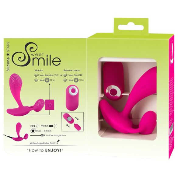 SMILE RC - oppladbar, trådløs G-punktvibrator (rosa)