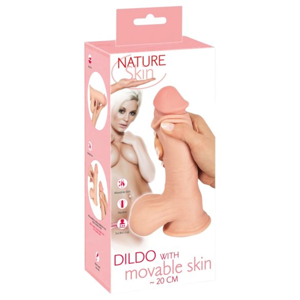 Naturtro dildo - 20cm, hudfarget