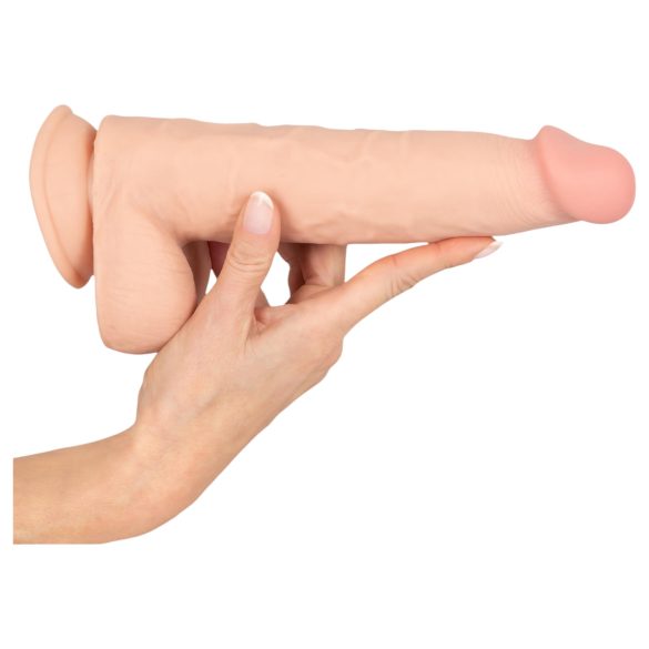 Naturtro Dildo - Hudfølelse, 25 cm (Naturlig)