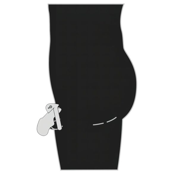 Fetish - metall penisbur (sølv)