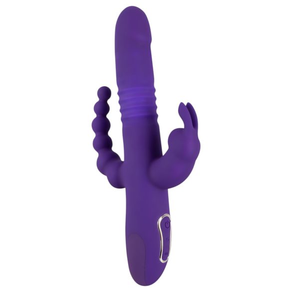 SMILE Triple - oppladbar, trippelarmet, roterende-vibrerende vibrator (lilla)