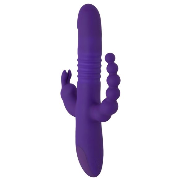 SMILE Triple - oppladbar, trippelarmet, roterende-vibrerende vibrator (lilla)