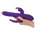 SMILE Triple - oppladbar, trippelarmet, roterende-vibrerende vibrator (lilla)