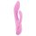 SMILE Nodding - rosa vibrator med klitorisstimulator, oppladbar