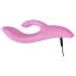 SMILE Nodding - rosa vibrator med klitorisstimulator, oppladbar